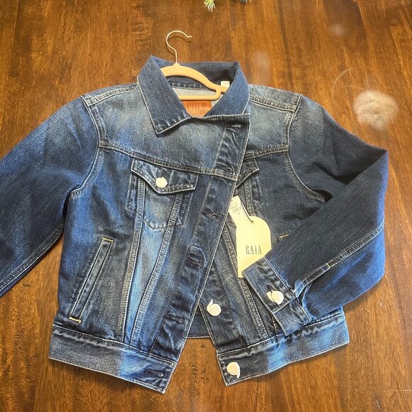NWT GAP x Cult Gaia Asymmetrical Denim Jacket - Picture 2 of 6